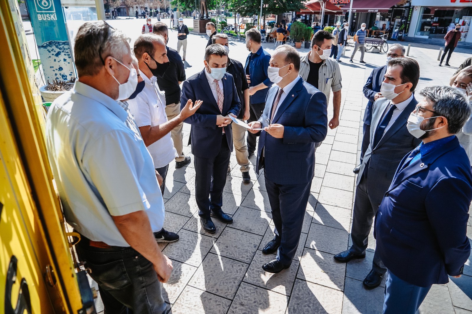 Bursa Valisi Yakup Canbolat, Kestel’e gelerek İçişleri Bakanlığı’nın genelgesi kapsamında