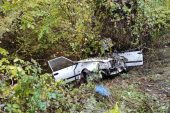 Kestel’deki Kazada Araç Uçuruma Yuvarlandı