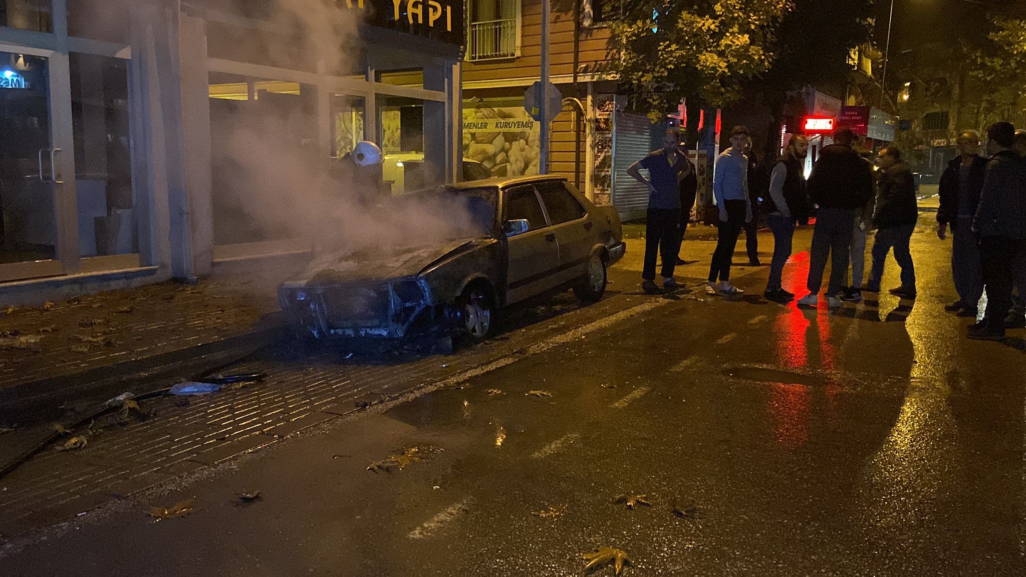 Bursa’nın İnegöl ilçesinde gece