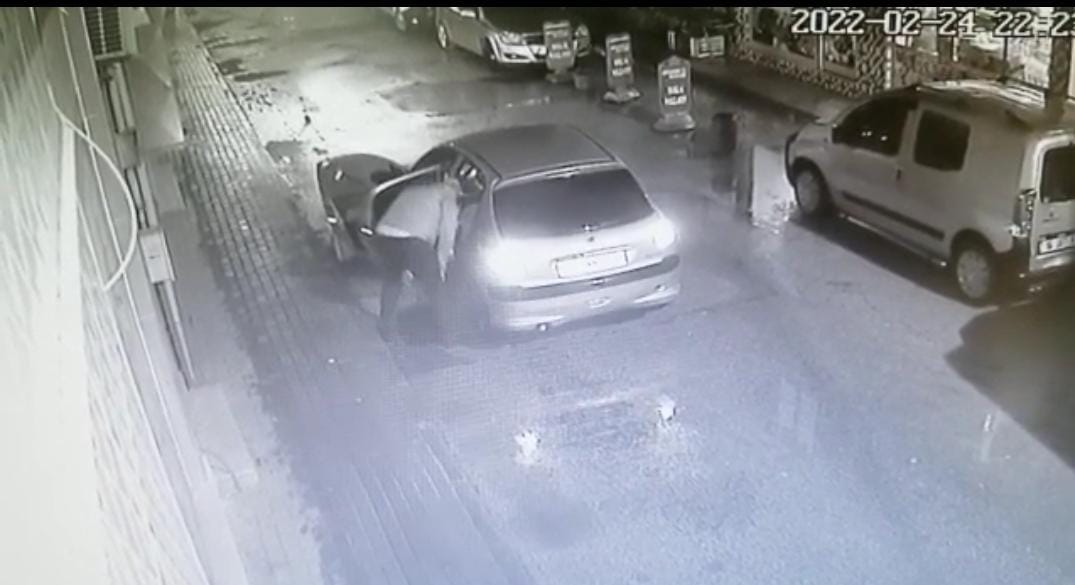 Kestel’de otomobili ile sokak üzerindeki logar kapaklarını çalan şüpheli yakalandı