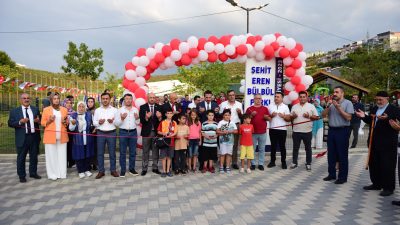 Kestel Belediyesi tarafından tamamlanan Şehit Eren Bülbül Parkı Hizmete Açıldı